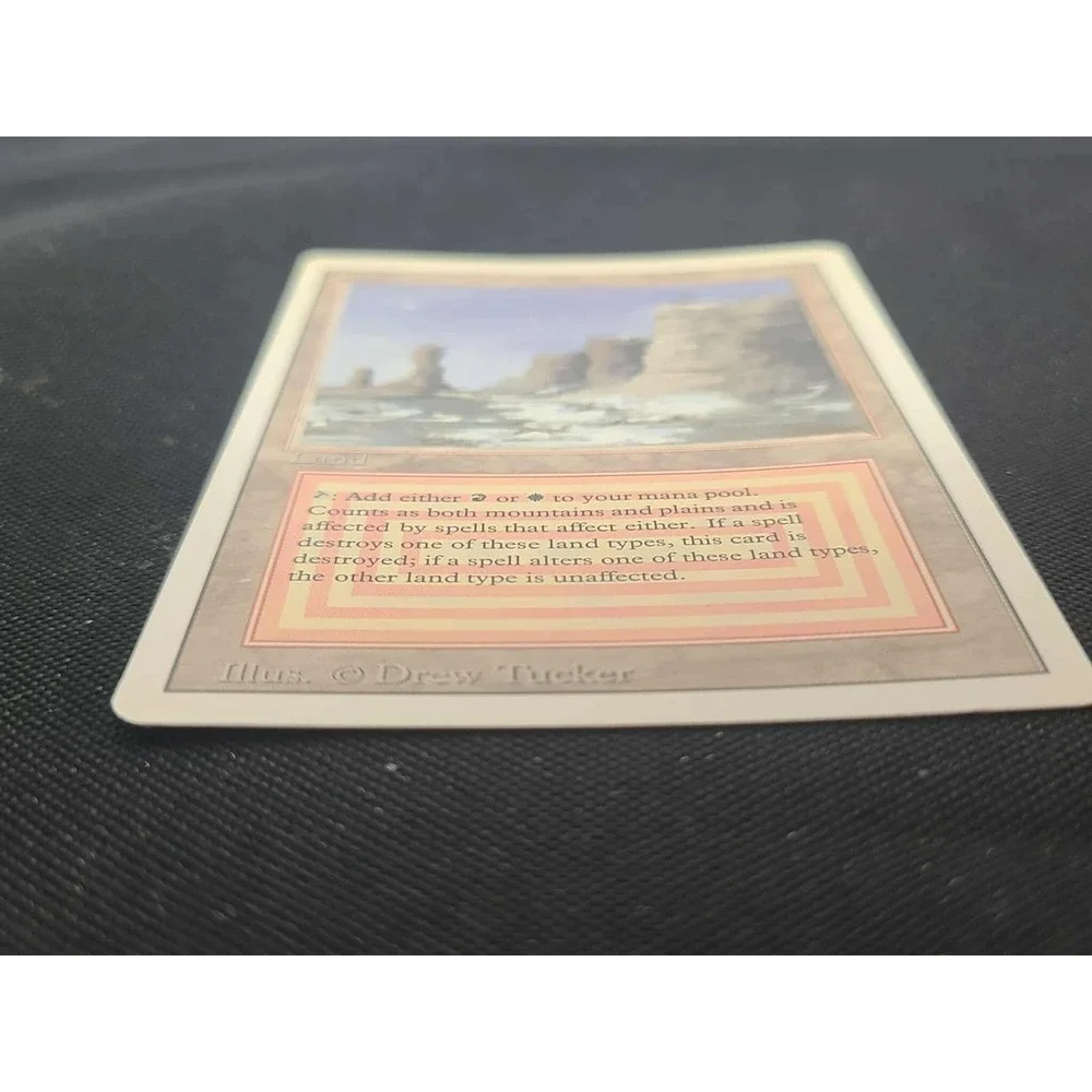 Magic the Gathering Plateau – Revised Edition (1994) Dual Land – Played‎